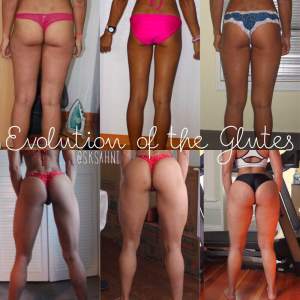 evolution of the glutes